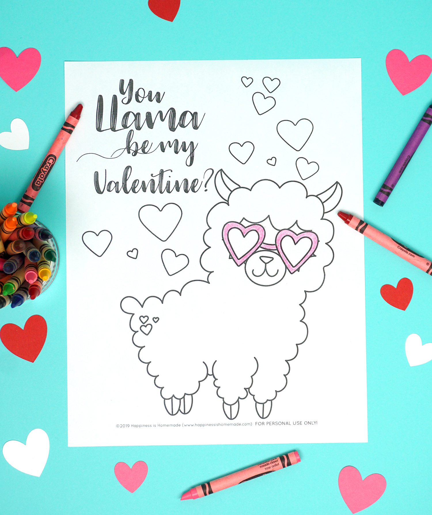 Valentine Coloring Page Valentines Coloring Pages Happiness Is Homemade