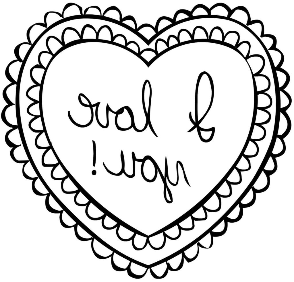 Valentines Day Coloring Page Coloring Coloring Valentines Day Pages Printable Image Ideas
