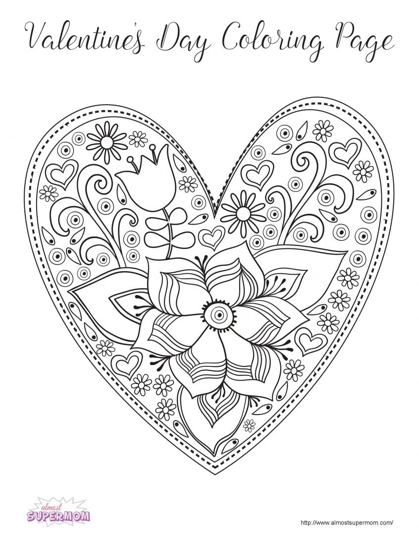 Valentines Day Coloring Page Coloring Free Valentine Day Coloring Pages Grown Ups Books Cool