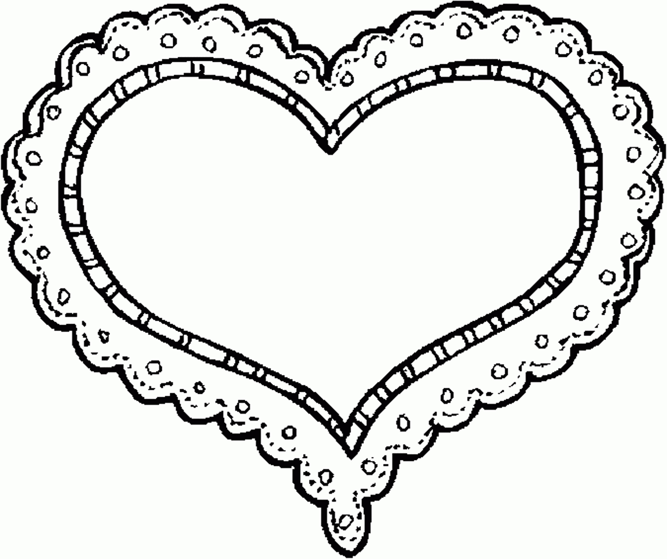 Valentines Day Coloring Page Fancy Heart Valentines Day Coloring Pages Honey Lime