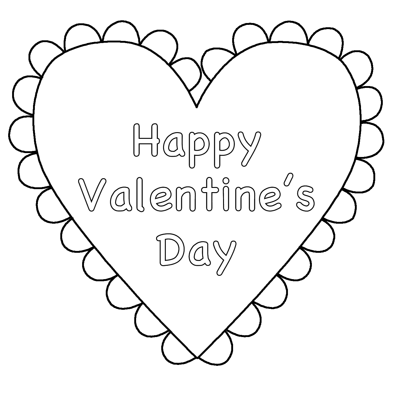 Valentines Day Hearts Coloring Pages Collection Valentines Coloring Pages For Kids Pictures
