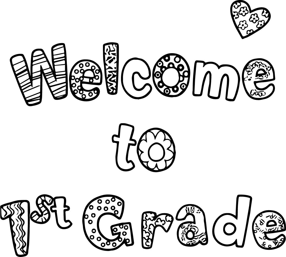 Welcome Coloring Pages Welcome To First Grade Coloring Sheet Sumptuous Pages 16 Remarkable