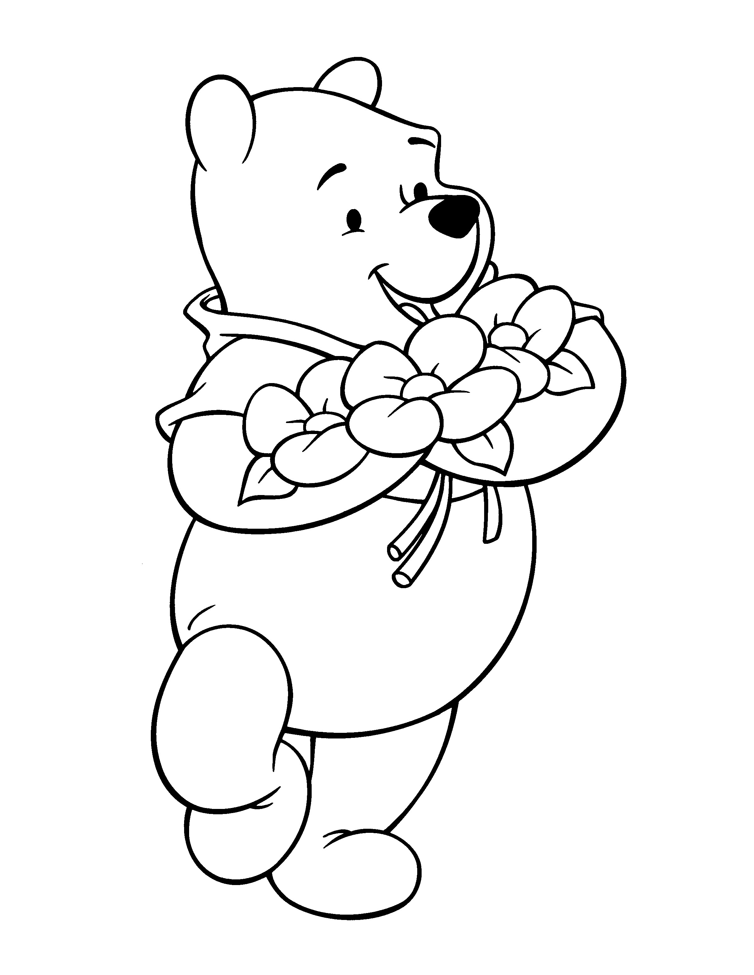 Winnie The Pooh Coloring Pages Online Coloring Book Cute Ba Pooh Coloring Pages Printable Pictures