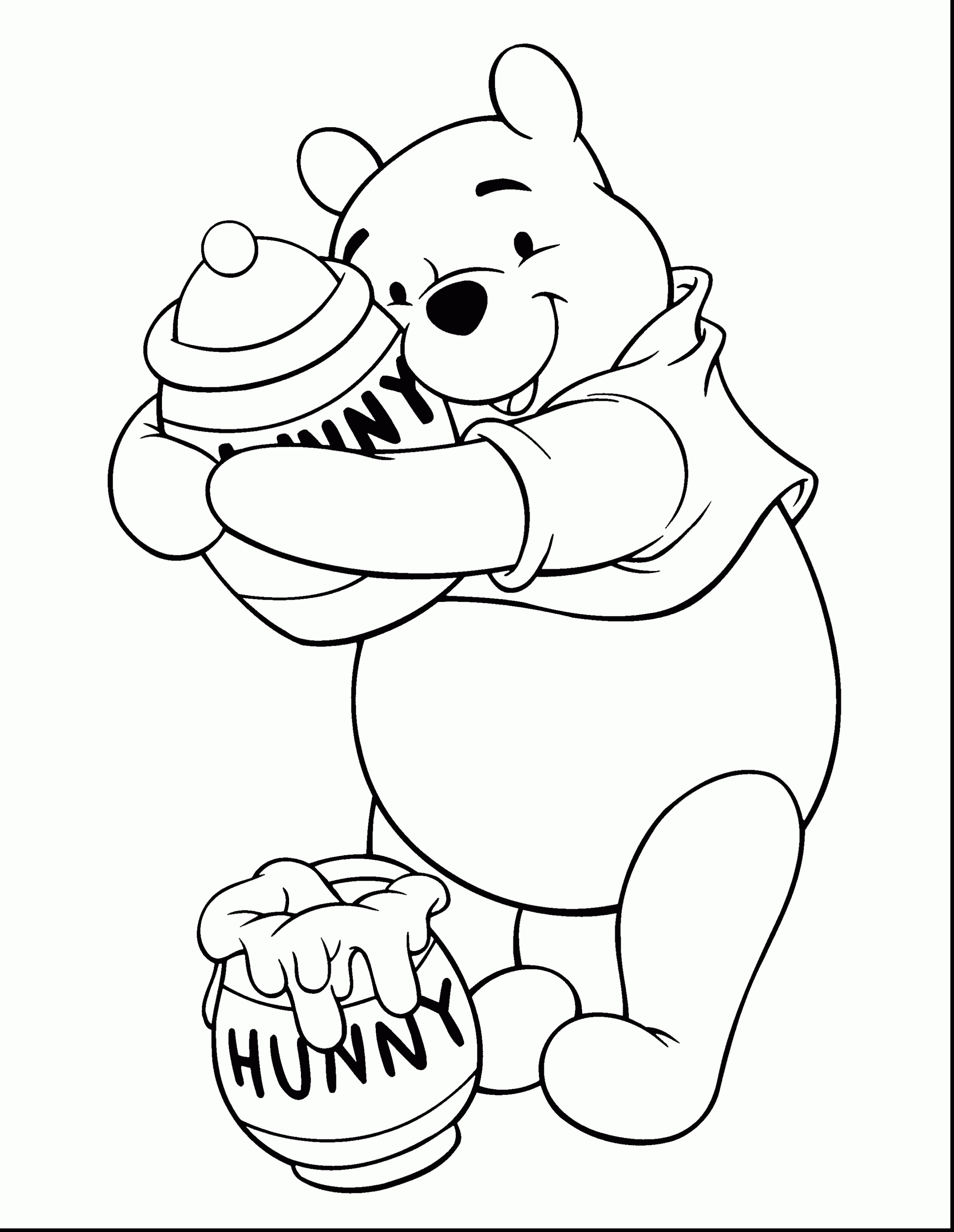 Winnie The Pooh Coloring Pages Online Wennie The Pooh Coloring Pages Free Coloring Library