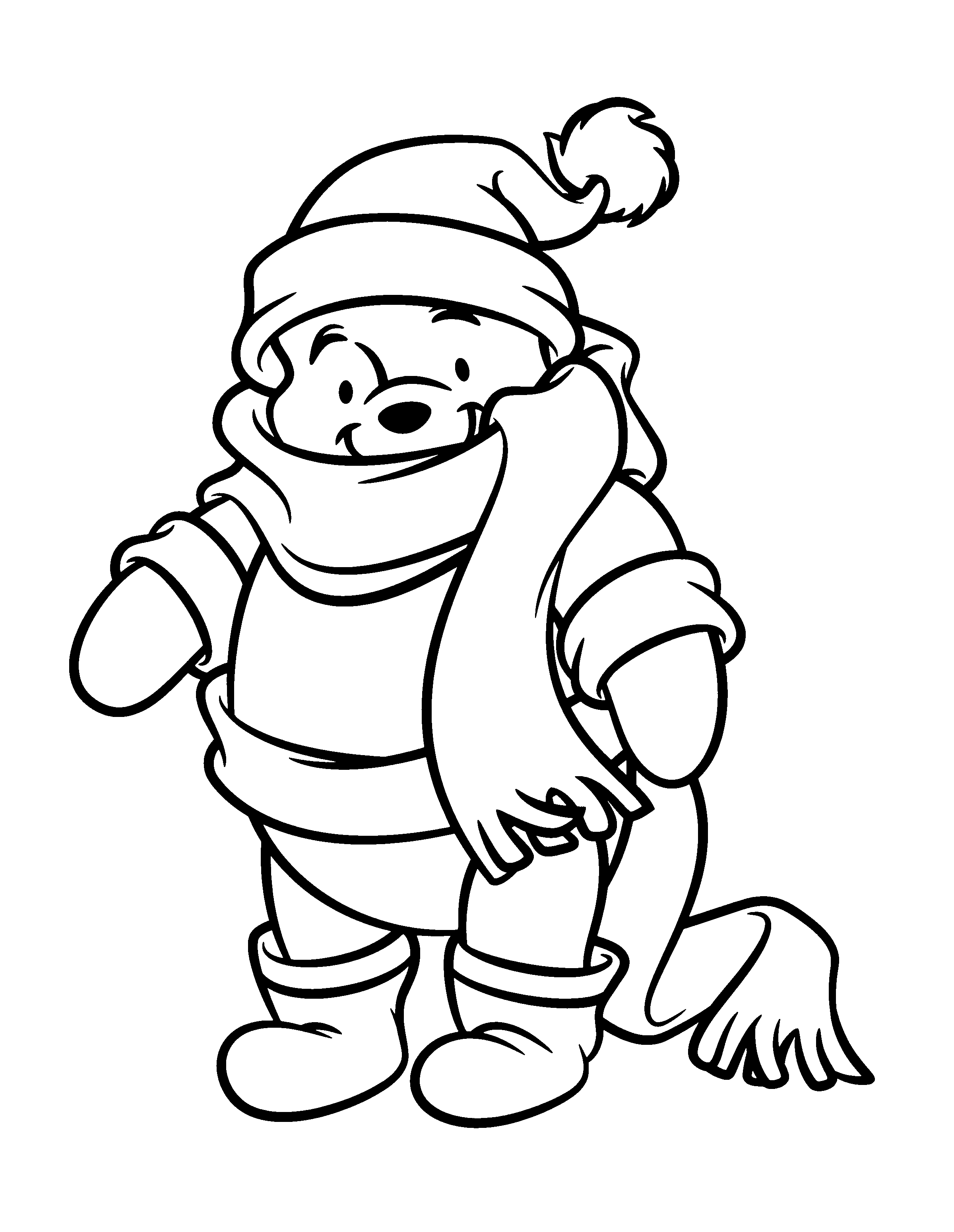 Winter Coloring Pages Printable Winnie The Pooh Coloring Pages Winter Winter Coloring Pages Of