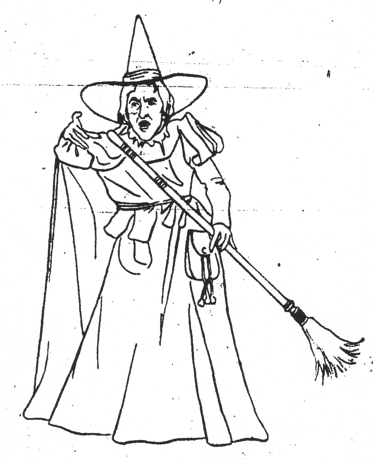 Wizard Of Oz Printable Coloring Pages Wicked Witch Coloring Page At Getdrawings Free For Personal