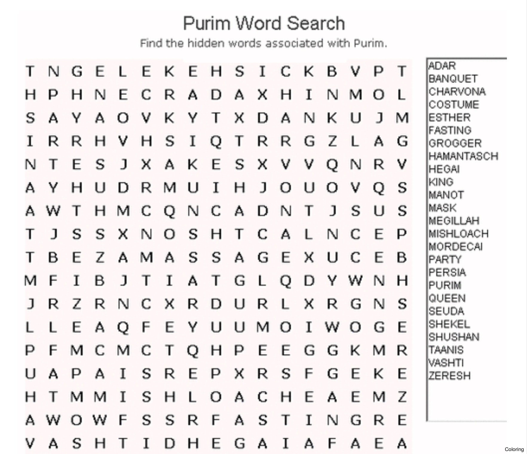 Word Coloring Page Generator Word Coloring Page Generator New Gen Wordsearch2001 Puzzle Word