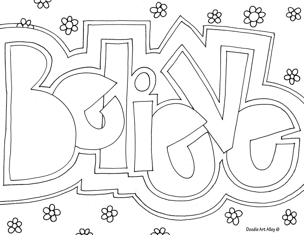 Word Coloring Page Generator Word Coloring Pages Doodle Art Alley