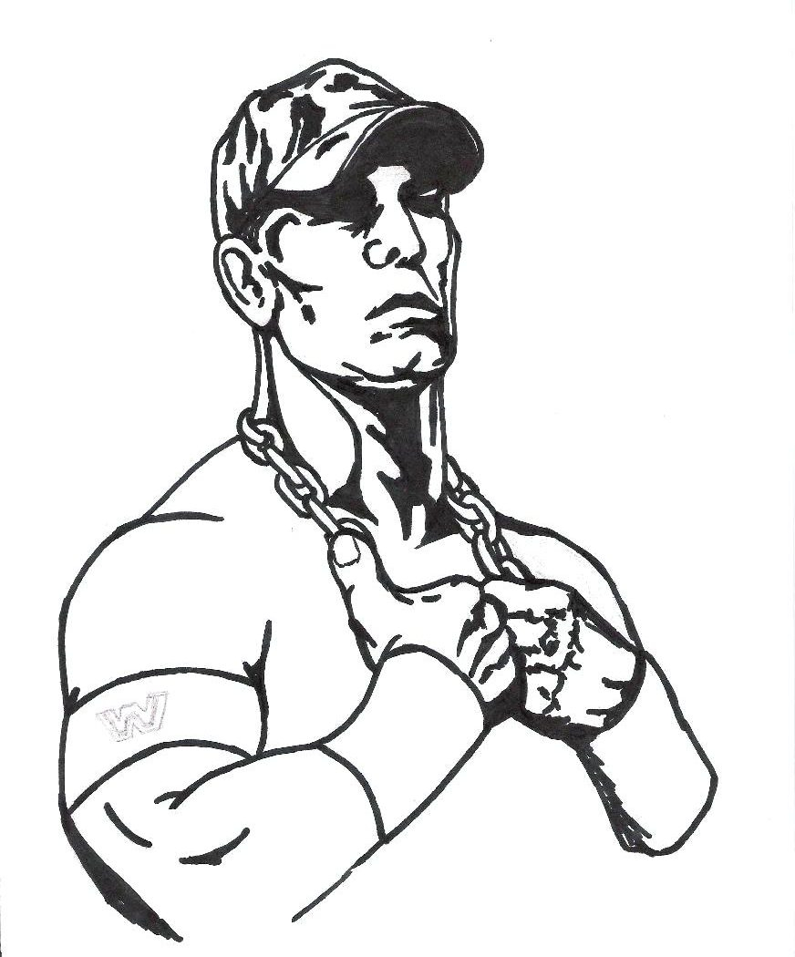 Wwe Coloring Pages Of John Cena Coloring Books Wwe Printable Coloring Pages Free Books Wrestling