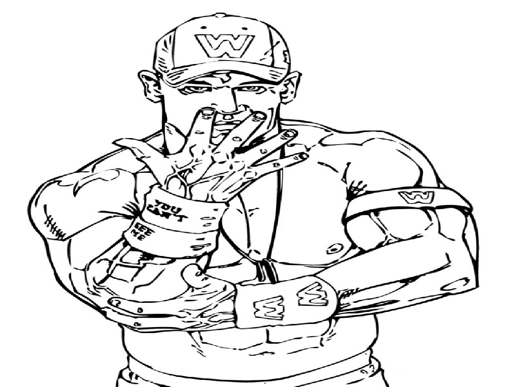 Wwe Coloring Pages Of John Cena Homey Ideas Wrestling Coloring Pages John Cena The Rock Rey Mysterio