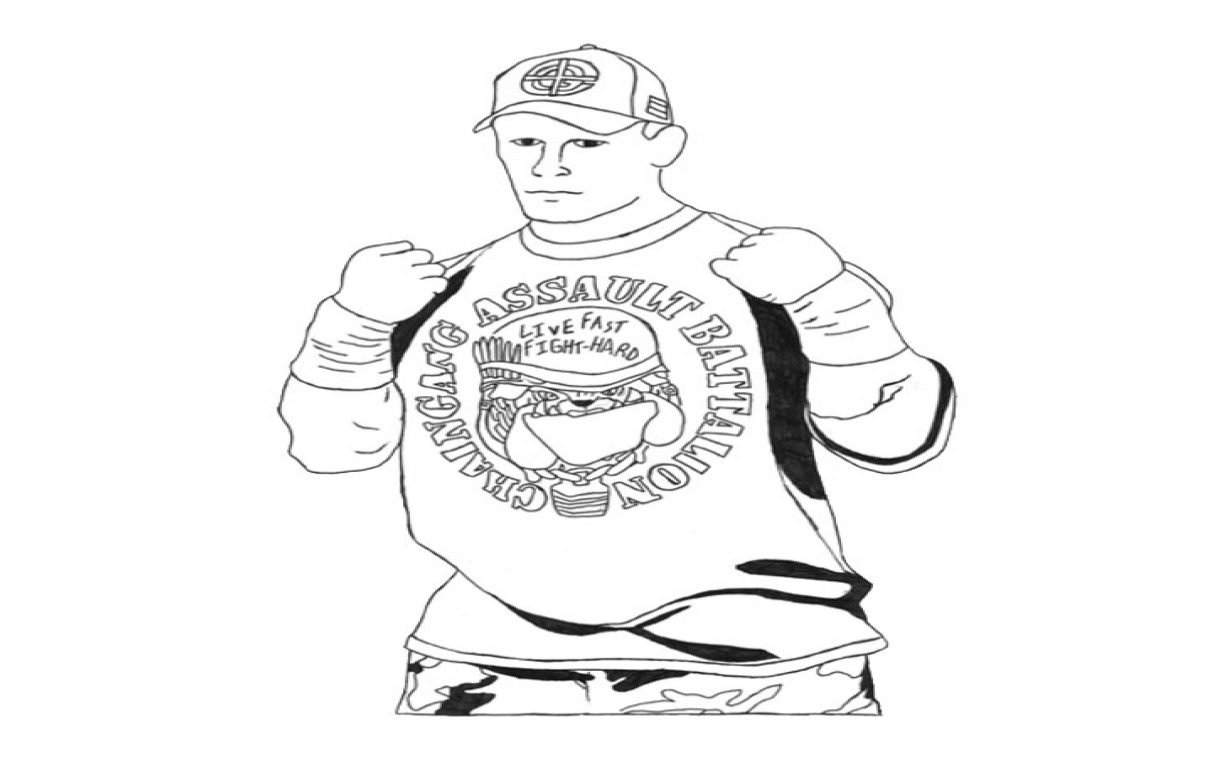 Wwe Coloring Pages Of John Cena Wwe Brock Lesnar Coloring Pages At Getdrawings Free For