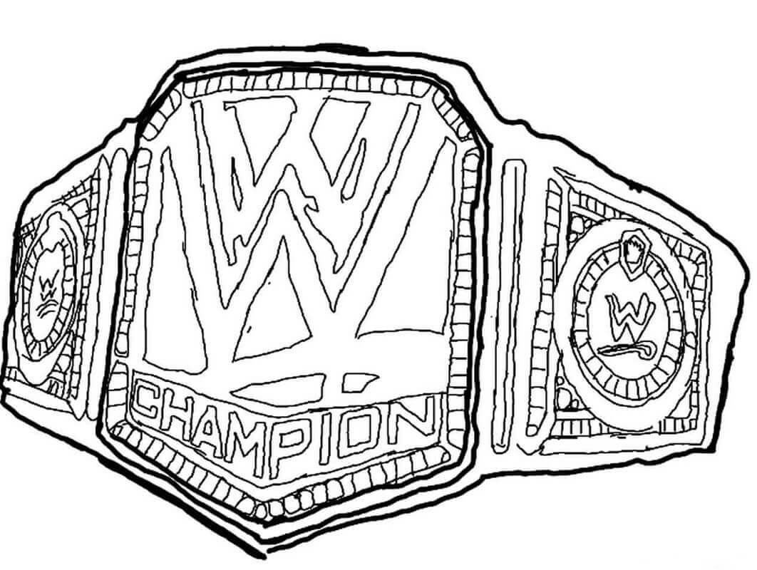 Wwe Coloring Pages Of John Cena Wwe Championship Belt Coloring Pages With Wwe Coloring Pages