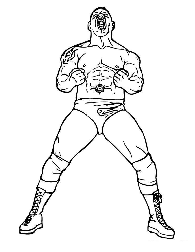 Wwe Wrestling Coloring Pages 27 Creative Wwe Coloring Pages Color Happy Creations