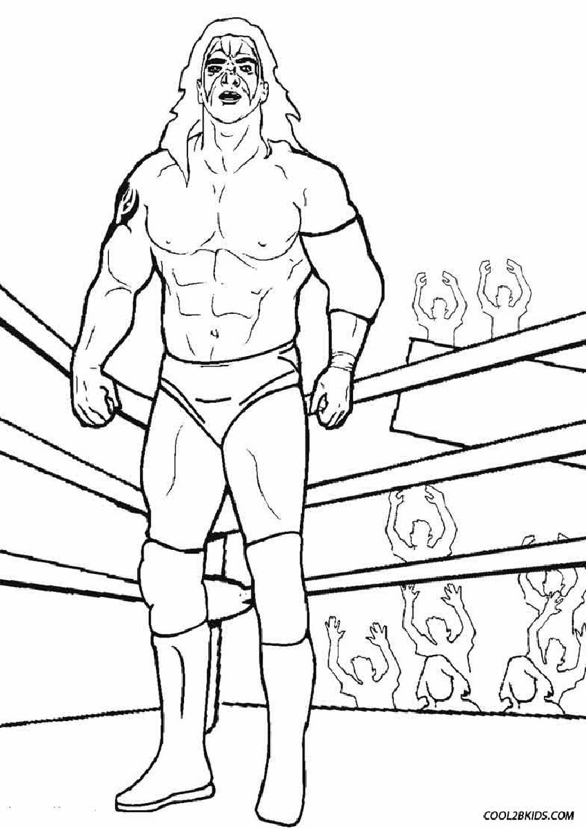 Wwe Wrestling Coloring Pages Wwe Coloring Book Pages