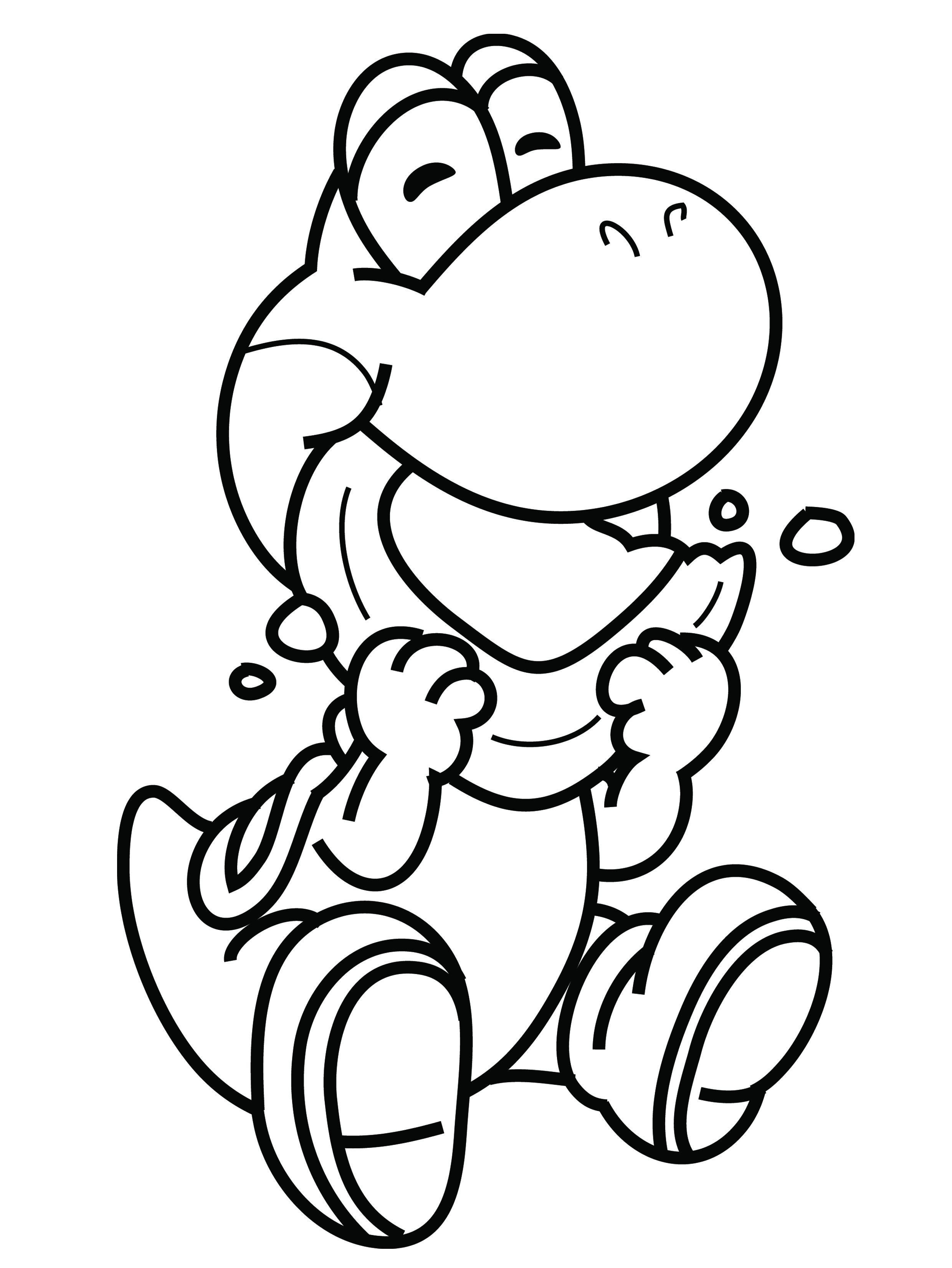 Yoshi Coloring Pages To Print Coloring Page Ba Yoshi Coloring Page Free Printable Coloring