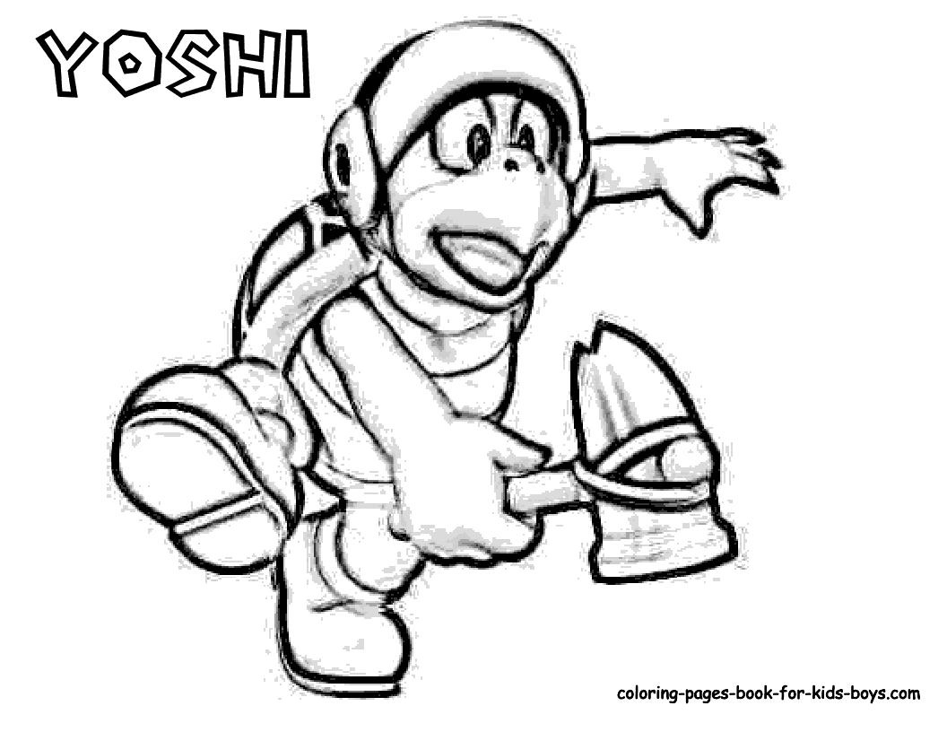 Yoshi Coloring Pages To Print Yoshi Coloring Pages 12 Pictures Colorine 26222 Coloring