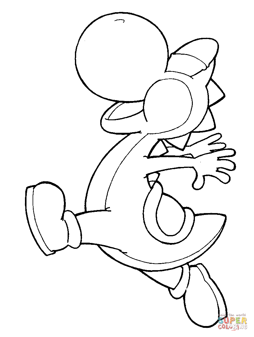 Yoshi Coloring Pages To Print Yoshi Coloring Pages Free Coloring Pages